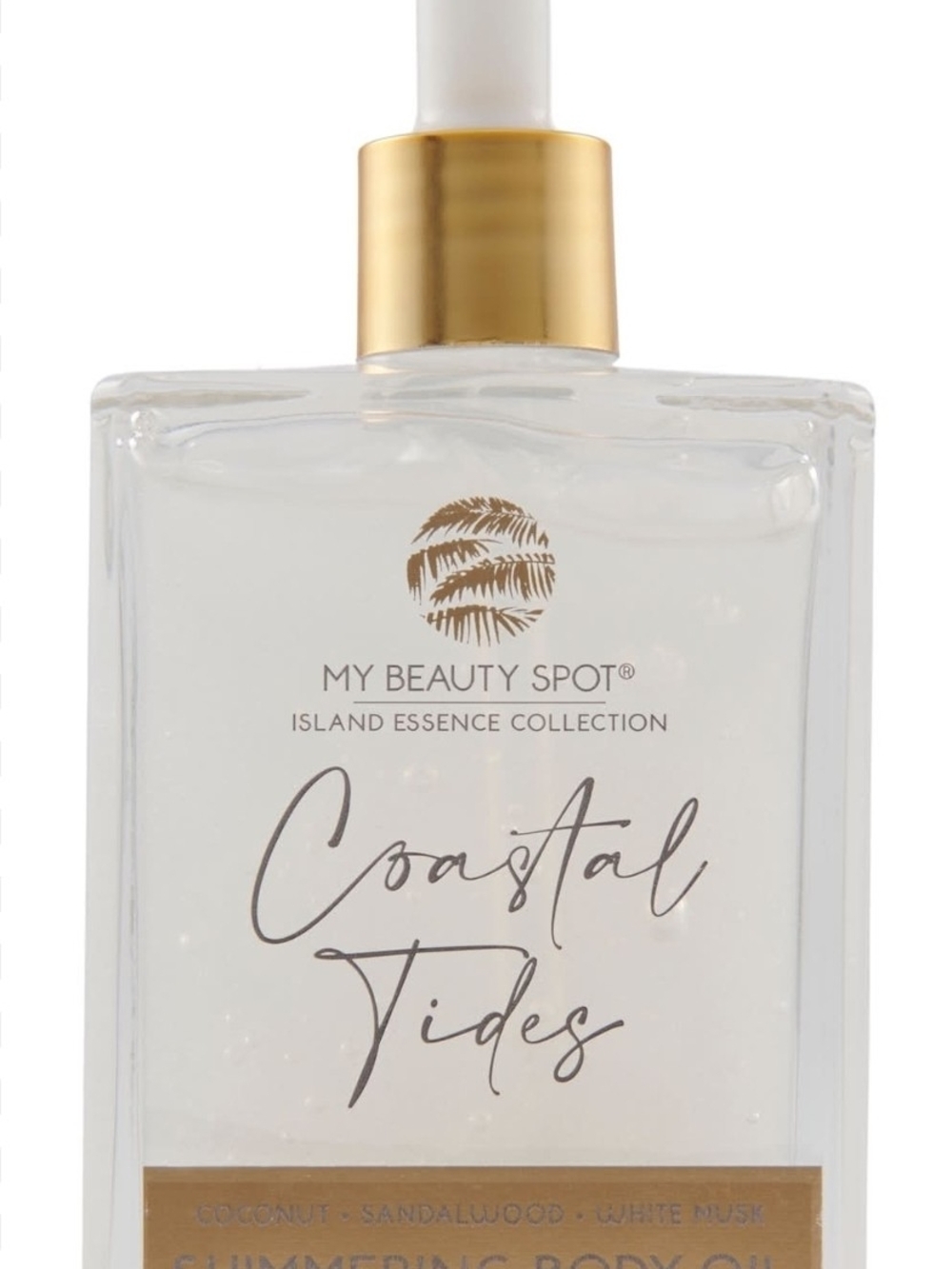 My Beauty Spot Coastal Tides Body Oil - Clear with Gold Accents .4 fl. oz. (120